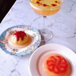 A trio of set plant-based desserts